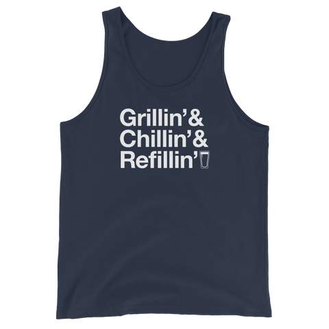 Grillin' Chillin' Refillin' Tank Top